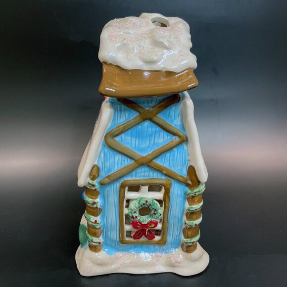 Blue Sky Clayworks Polar Penguin Post Office Ltd. Edition Tealight House 2012 - Picture 2 of 8